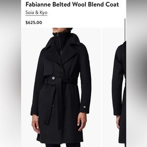 Fabianne Belted Wool Blend Coat
Soia & Kyo